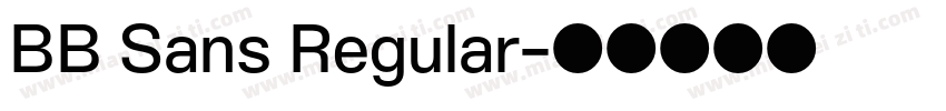 BB Sans Regular字体转换